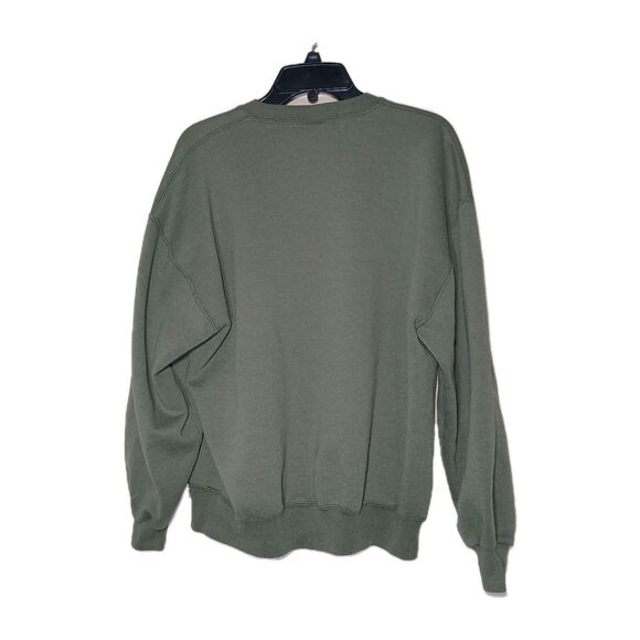 Vintage 90s BLANK RUSSELL ATHLETIC Crewneck Sweatshirt X-Large Green Made In Usa - Picture 2 of 16